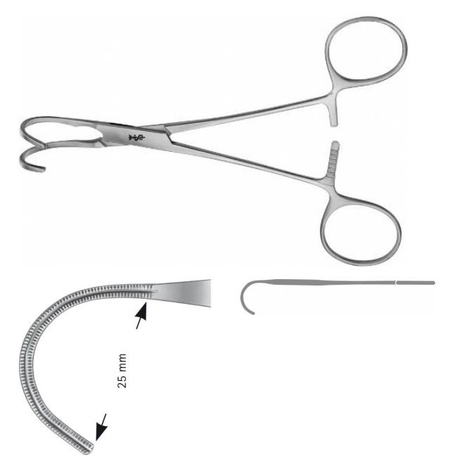 КУЛІ-БЕК ЗАТИСКАЧ ВИГНУТ. 25MM 150MM